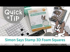 Simon Says Stamp Thin White 3D Foam Squares Large st0161 Cheering for You