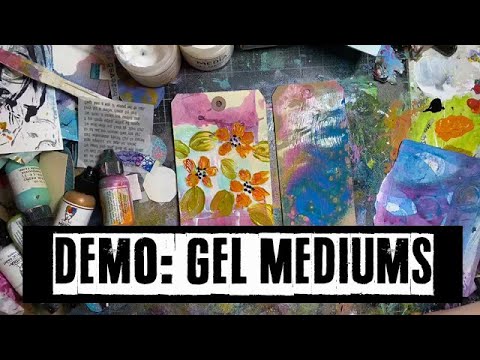 Dina Wakley Ranger Cheddar 1oz Media Acrylic Paint MDQ53972 Demo Video