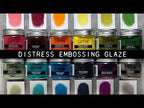 Tim Holtz Distress Embossing Glaze Aged Mahogany Ranger tde79132 Inspiration Video