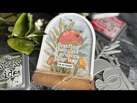 Tim Holtz Distress HARVEST MOON Mica Stain Ranger distmicsthm Ink Smooshing Die Cuts Video