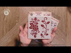 Cosmic Shimmer Heritage Rose 6x6 Elements Stencil 08-9003-cs video