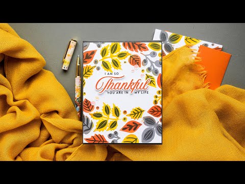 Simon Says Stamp Set of 2 Stencils Autumn Cascade ssst221698 Season Of Wonder