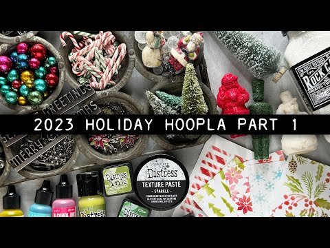 Tim Holtz Distress Spray Stain Iced Spruce Ranger TSS42327 Christmas Trees Video