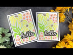 Simon Says Stamp Set of 4 Stencils Retro Flowers ssst221710