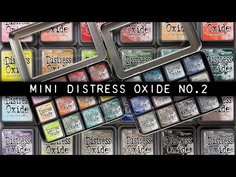 Tim Holtz Distress Mini Oxide Ink Pads Kit 11 Ranger tdik91578 Swatches Video