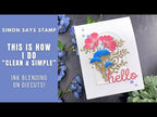 Simon Says Stamp Iceland Poppies Wafer Dies s938 Sunny Vibes