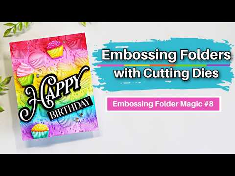 Simon Says Stamp Embossing Folder and Cutting Dies Cute Cupcakes sfd619 Sandi MacIver Embossing Folders with Cutting Dies - Embossing Folder Magic #8