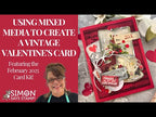 Simon Says Stamp Card Kit of the Month February 2025 Distressed Vintage Notes ck0225 *