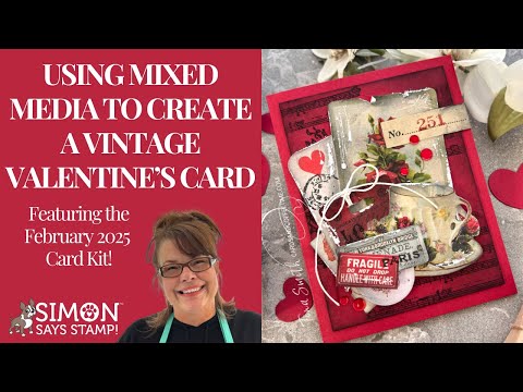 Simon Says Stamp Card Kit of the Month February 2025 Distressed Vintage Notes ck0225 *