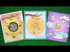Lawn Fawn Magic Iris Beehive Add-On Dies lf3139 3 cards