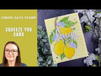 Simon Says Stamps and Dies Squeeze You set1293sy Every Happiness Lemony Hugs Card Amy Rysavy
