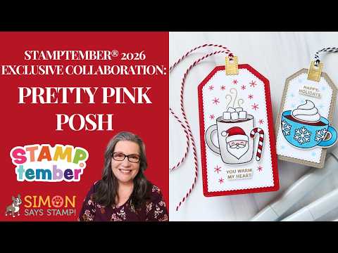 Pretty Pink Posh Warm Heart STAMPtember Exclusive Stamps And Dies Cathy Zielske The CUTEST Tags Featuring the NEW Pretty Pink Posh 2026 STAMPtember® Exclusive