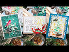 Simon Says Clear Stamps Season of Wonder for Tim Holtz Workshop 2492ssc Nina-Marie Trapani 3 Ways to Use the Tim Holtz STAMPtember Collaboration: Watercolor Stamping + Easy Mail Bows