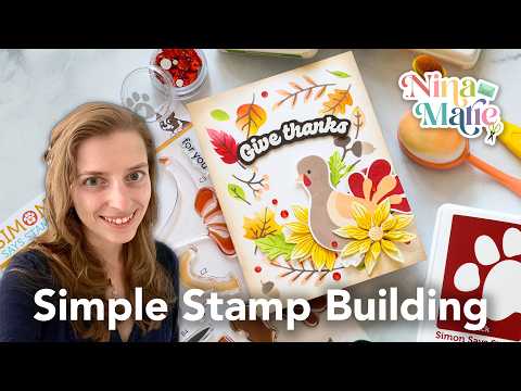 Simon Says Stamps and Dies Give Thanks and Eat Pie set845gt Simple Stamp Building with the New STAMPtember® Release! Nina Trapani