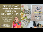 Tim Holtz Distress Mini Ink Pad Abandoned Coral Ranger TDP46769 Elegant Notecards Video