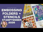 Simon Says Stamp Embossing Folder and Stencils Glowing Jack O Lanterns set1385gj Nichol Spohr Three Cards with Varied and Beautiful Backgrounds