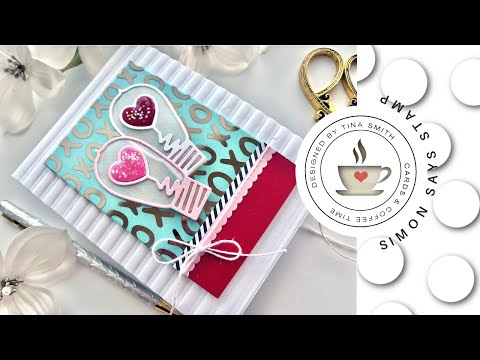 Simon Says Stamp Acetate Hearts Foil Transfer Cards 1000ssa Sweetheart