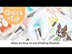 Simon Says Stamp Pack of 4 Large Shading Brushes set1285br Shine On NEW Exclusive Shading Brushes—See What They Can Do! Quick Tip