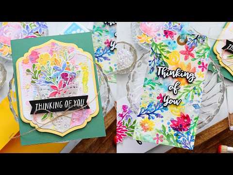 Simon Says Stamp and Dies Basic Brushstroke Greetings set1168bb