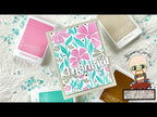 Simon Says Stamp Set of 4 Stencils Floral Whimsy ssst221683