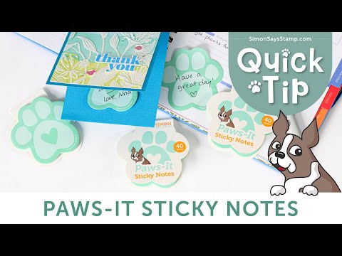 Simon Says Stamp Paws It Sticky Notes st0135 Dear Friend