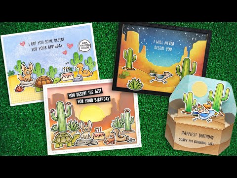 Lawn Fawn Critters in the Desert Clear Stamps and Dies Set Intro Video