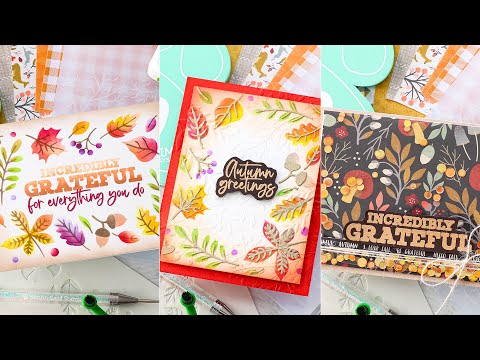 Simon Says Stamp Embossing Folder Wistful Leaves sf333