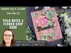 Tim Holtz Field Notes Stamps with Simon Says Stamp Dies Bundle setfn26