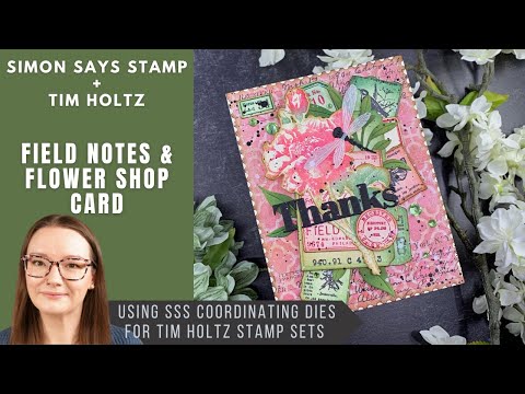 Tim Holtz Field Notes Stamps with Simon Says Stamp Dies Bundle setfn26