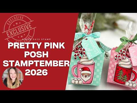 Pretty Pink Posh Warm Heart STAMPtember Exclusive Stamps And Dies Nichol Spohr Cute Holiday Packaging Idea You Can Make at Home!
