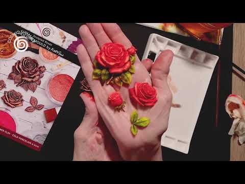 Cosmic Shimmer Sculpted Roses Silicone Mould ce0171-cs video