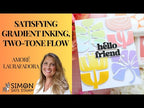 Simon Says Stamps Dies and Stencils Mod Plants set947mp Rain or Shine Laura Bassen Gradient Inking Tutorial