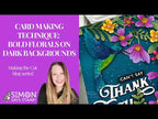 Simon Says Stamp Leafdance Flowers and Frame Wafer Dies s1129 Every Happiness Nichol Spohr Card Making Technique: Bold Florals on Dark Backgrounds