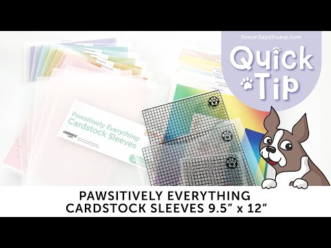 Simon Says Stamp PAWSITIVELY EVERYTHING 9.5x12 SLEEVES st0011