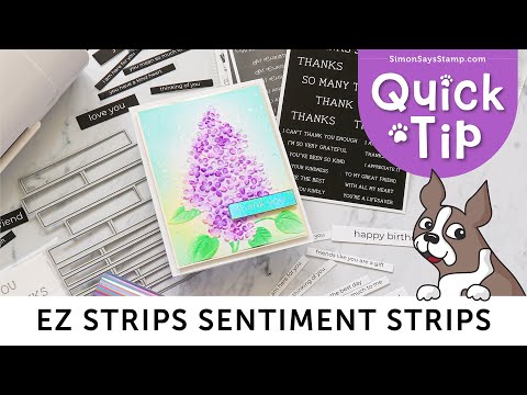 Simon Says Stamp Spooky Halloween EZ Strips 1041ez Stamptember Quick Tip EZ Strips Sentiment Strips and Dies: How to Use Together!