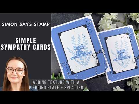 Simon Says Stamp A2 Notched Rectangles Wafer Dies 1415sd Always There Simple Sympathy Cards | Simon Says Stamp Amy Rysavy