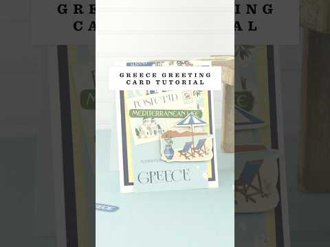 Carta Bella Greece 6 x 6 Paper Pad cbgr508023 Greeting Card Tutorial Video