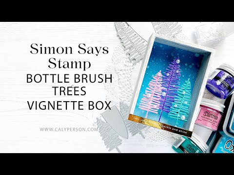 Simon Says Stamp Large Bottle Brush Trees Wafer Dies s906 All The Joy