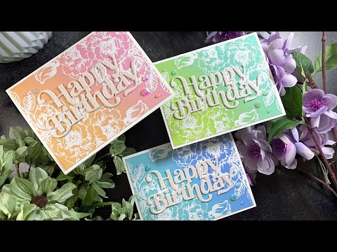 Simon Says Stamp Large Fancy Happy Birthday Wafer Die sssd112815 Beautiful Days