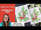 Simon Says Stamp Embossing Folder Gathered Holly sf521 DieCember
