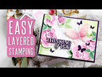 Simon Says Clear Stamps Heirloom Roses 2402ssc Always There Stamped Roses with New Ink Cubes + Blog Hop Nina-Marie Trapani