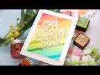 Tim Holtz Distress Embossing Glaze Spiced Marmalade Ranger tde79217 Bright Oh Happy Day Card Video