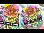 Tim Holtz Distress Mini Ink Pad Picked Raspberry Ranger TDP40088 Stencil Art Journaling Video