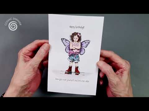 Cosmic Shimmer Princess Attitude Cling Stamps 07-0077-as video