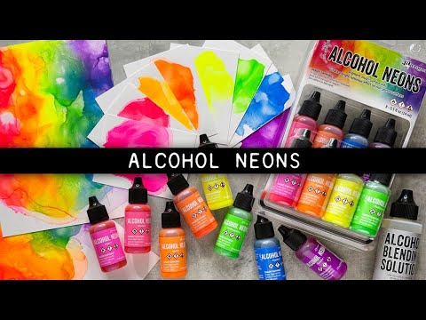 Tim Holtz Alcohol Ink Mushroom Ranger TIM22091 Spectrum Background Video