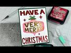 Tim Holtz Distress Ink Pad Pine Needles Ranger TIM21476 Very Merry Card Video