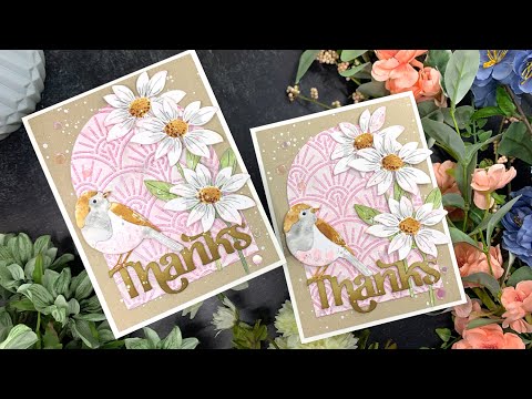 Simon Says Stamp ETCHED LAYERED DAISY STEM Wafer Dies s710