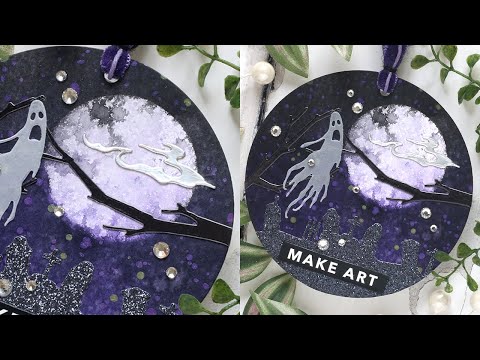 Tim Holtz Distress Spray Stain Wilted Violet Ranger TSS44154 Halloween Journaling Video