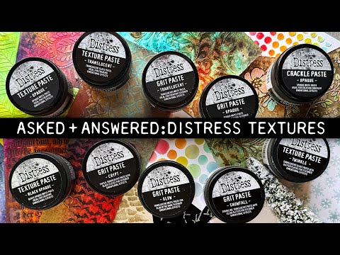 Tim Holtz Distress Grit Paste Opaque Ranger tda71792 Textures Tutorial Video