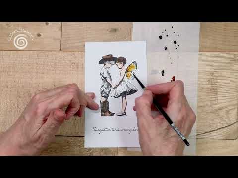 Cosmic Shimmer Imagination Cling Stamps 07-0079-as video